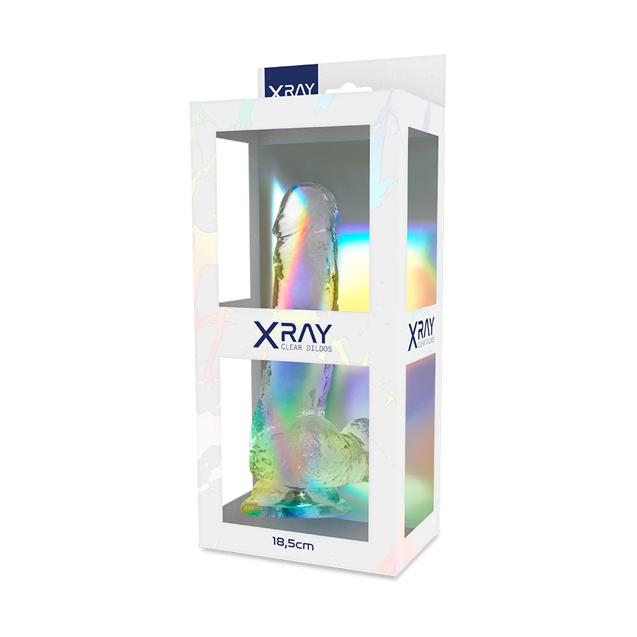 X RAY - KLARER HAHN MIT EIER 18.5 CM X 3.8 CM